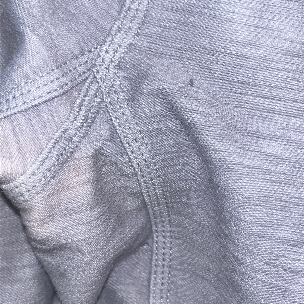Lululemon Ride On Moto Jacket Gray Peplum Zip Fitted Blazer Size 4 - Picture 8 of 13